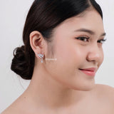 LEAH Zirconia Bridal Earrings - Wedding