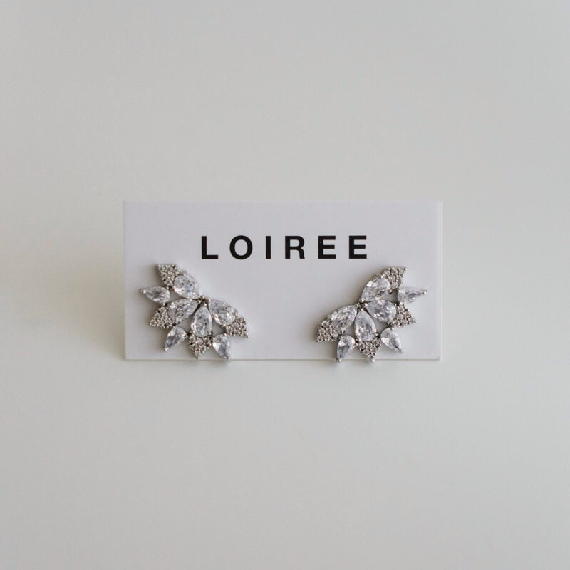 HARPER Zirconia Bridal Earrings - Wedding