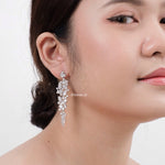 ASTRID Zirconia Dangle Bridal Earrings - Wedding