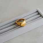 DAVIS Heart Shaped Ring - Gold Plated