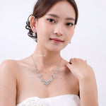 MARTHA Zirconia Dangle Bridal Earrings - Wedding