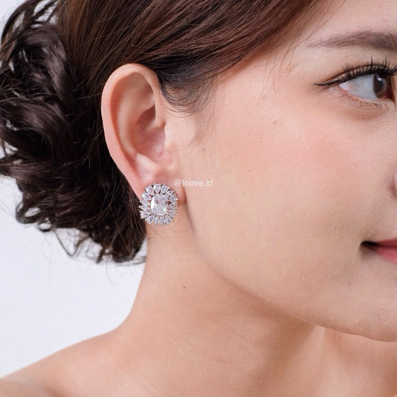 EMERSON Zirconia Bridal Earrings - Wedding