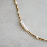 AKOYA Pearl Beads Necklace - Gold Plated