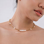 AKOYA Pearl Beads Necklace - Gold Plated