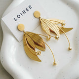 ROWYN Petal Flower Earrings - Gold Plated