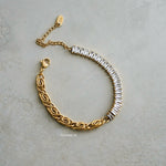 NOLAN Zirconia Chain Bracelet - Gold Plated
