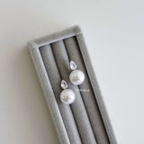 JUDE Zirconia Pearl Bridal Earrings - Wedding