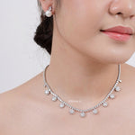 BLAIRE Zirconia Listring Bridal Necklace - Wedding