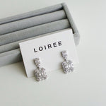 MARTHA Zirconia Dangle Bridal Earrings - Wedding