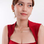 JIYA Heart Pendant Necklace - Gold Plated