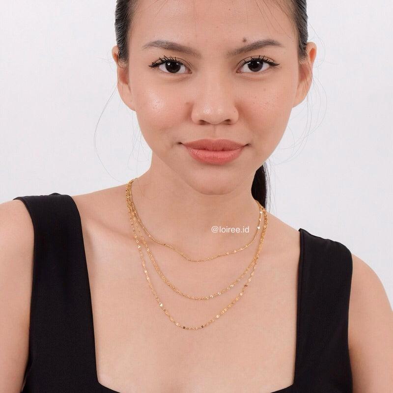 AVERY Three Layer Necklace - Gold Plated