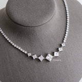 KATYA Zirconia Listring Bridal Necklace - Wedding