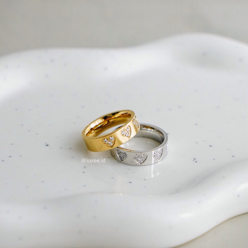 PRIS Heart Ring - Gold Plated