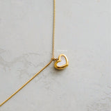 JIYA Heart Pendant Necklace - Gold Plated