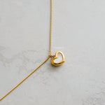 JIYA Heart Pendant Necklace - Gold Plated