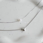 TYAZ Pearl Heart Necklace - Double Layer