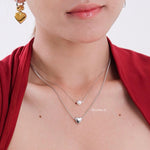 TYAZ Pearl Heart Necklace - Double Layer