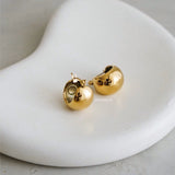BONDI Chubby Ball Hoop Earrings - Gold Plated