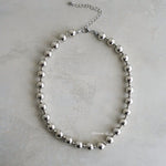 BORA Silver Beads Necklace - Stainless Steel