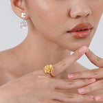 LANA Flower Ring - Gold Plated