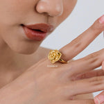 LANA Flower Ring - Gold Plated