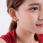 CHER Heart Earrings - Gold Plated