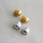 CHER Heart Earrings - Gold Plated