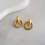 COMO Chunky Knot Earrings - Gold Plated