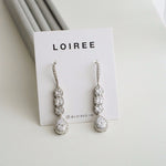 ZELDA Zirconia Dangle Bridal Earrings - Wedding