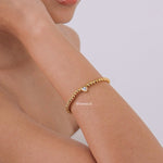 MORITZ Heart Beads Bracelet - Gold Plated