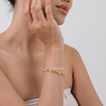 NOLAN Zirconia Chain Bracelet - Gold Plated