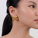 ANDREA Chubby Earrings - Gold Plated