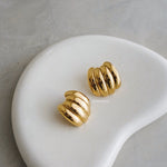ANDREA Chubby Earrings - Gold Plated
