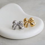 POPPY Big Bow Ribbon Ring - Gold Plated