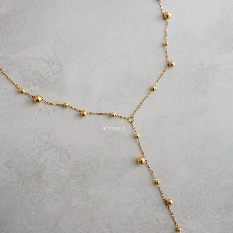 ASPEN Long Tassel Chain Necklace - Gold Plated