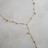 ASPEN Long Tassel Chain Necklace - Gold Plated