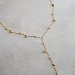 ASPEN Long Tassel Chain Necklace - Gold Plated