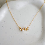 YUJI Flower Necklace - Gold Plated