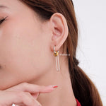 DARIEL Heart Hoop Earrings - Gold Plated