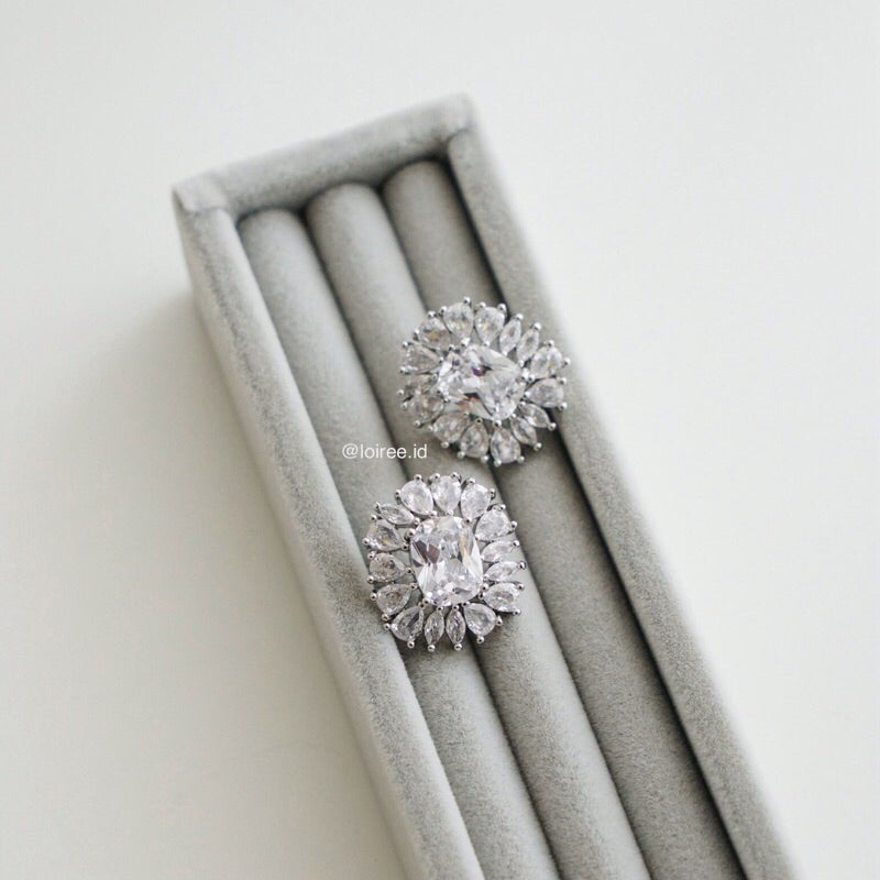 EMERSON Zirconia Bridal Earrings - Wedding