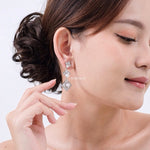 DAKOTA Zirconia Dangle Bridal Earrings - Wedding