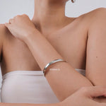 THELMA 5mm Bangle Bracelet - Gold Plated