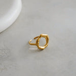 ZORA Round Hollow Open Ring - Gold Plated