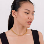 XANDER Double Chain Cuban Necklace - Gold Plated