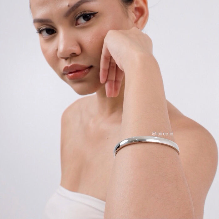 THELMA 6mm Bangle Bracelet - Gold Plated
