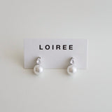 JUDE Zirconia Pearl Bridal Earrings - Wedding