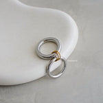 LENNON Two Tone Rings Set - Stainless steel