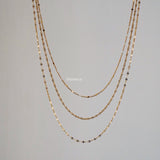 AVERY Three Layer Necklace - Gold Plated