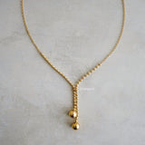 LUMEN Gold Beads Necklace - Gold Plated
