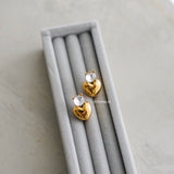 VINNA Heart Earrings - Gold Plated